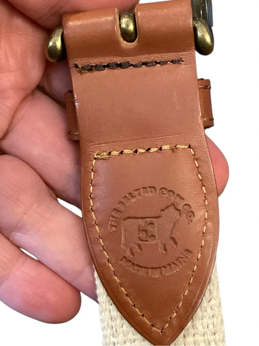 Belted Cow Company Nautical Rope Embroidered Ribbon Belt Size 28 NWT